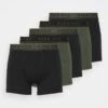 Pier One 5 PACK - Panties - Black/khaki -K 00955010cec94d048deaec05ec199c27 1
