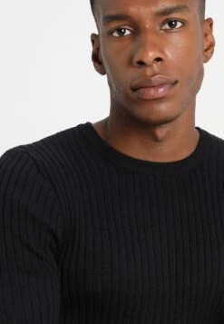 Pier One Strickpullover - Black -K 046daf91af9e438e9ff2dcf7c07d6ba1