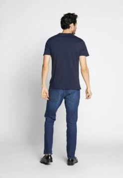 Pier One 4 PACK - T-Shirt Basic - Black/white/blue -K 0ca3960a59ed4451aec4ebc371a3d206