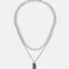 Pier One 2 PACK - Halskette - Silver-coloured 2 Pier One 2 PACK - Halskette - Silver-coloured -K 10f41ce0c1944510a6e66259a8f1d8af