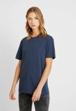 Pier One T-Shirt Basic - Dark Blue Melange -K 1913ab27ec374ef0b3e6a5ff891afb49