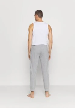 Pier One 2 PACK - Nachtwäsche Hose - Mottled Dark Grey/mottled Grey -K 19d064d2851f4acfa521ce0576d2c8f9