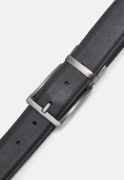 Pier One LEATHER - Gürtel Business - Black/brown -K 1ecd5bb13a594316843ed92c891d7473