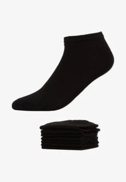 Pier One 7 PACK - Socken - White/black -K 3744875b1323434ca6043dcb8731353b