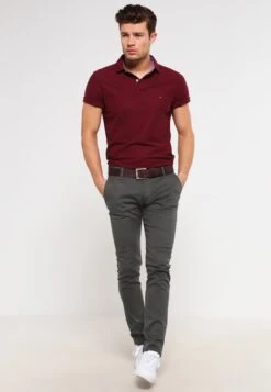 Pier One SLIM FIT CHINO - Chino - Dark Grey -K 42b4485779f34d44bb01cb6ca19fff89