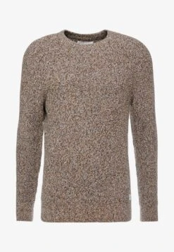 Pier One MULTICOLOUR HALF CARDIGAN JUMPER - Strickpullover - Mottled Dark Yellow -K 43d052bb50e448ea97efd06449ca54d1