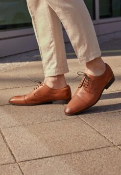 Pier One LEATHER - Business-Schnürer - Cognac -K 45397042968846b6a0ce0bf51f94de33