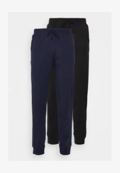 Pier One 2 PACK - Nachtwäsche Hose - Dark Blue/black -K 49522b66b23a4bc9ba5cc231f5971a0a