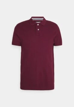 Pier One 3 PACK - Poloshirt - Bordeaux/white/dark Blue -K 4cc9c115b9e24e409168180abfd6760c