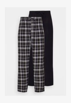 Pier One 2 PACK - Nachtwäsche Hose - Dark Blue -K 529290e98e334fe58278de95b194e623