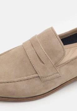 Pier One LEATHER - Slipper - Beige -K 52d211ef3a154ec88c15f789062f84e4