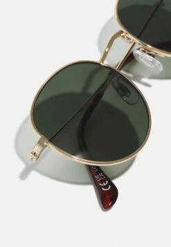 Pier One UNISEX - Sonnenbrille - Gold-coloured/green -K 757cc522f0d64d40943756228eeb0e2f