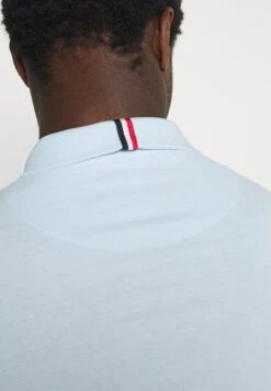 Pier One TRICOLORE TRIM POLO - Poloshirt - Light Blue -K 77000455c63a4cc1bb84bb420abd4795