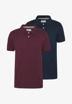 Pier One 2 PACK - Poloshirt - Dark Blue/bordeaux 12 Pier One 2 PACK - Poloshirt - Dark Blue/bordeaux -K 776db89a31b246aa84d9aeff2a53f14d