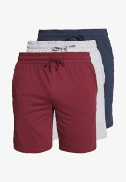 Pier One 3 PACK - Nachtwäsche Hose - Dark Blue/mottled Grey 11 Pier One 3 PACK - Nachtwäsche Hose - Dark Blue/mottled Grey -K 7fdf46a671ba44ecb23e44e86e8b7ff9