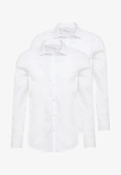 Pier One 2 PACK - Businesshemd - White -K 80b0853fe93b4ce78b05673341572c11