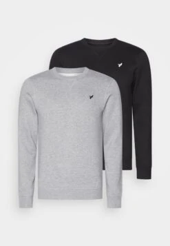 Pier One Sweatshirt - Black/mottled Grey -K 85f1371ece5d476794476850af6f9da1 1