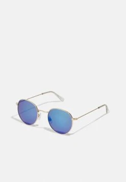 Pier One UNISEX - Sonnenbrille - Gold-coloured/blue -K 86da2e15ef8c413eada469d3cb0f90a2 1