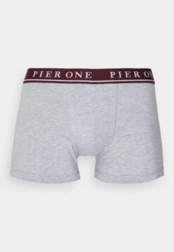 Pier One 5 PACK - Panties - Bordeaux/mottled Grey -K 8798162d0ce745f0998190a914ff7dd6