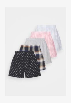 Pier One 5 PACK - Boxershorts - Blue/dark Blue/pink - -K 9fb699084db745fb82f3afe419449e07