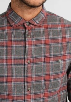 Pier One Hemd - Grey/coral -K aec58b86fdd04742b8391be56b121545