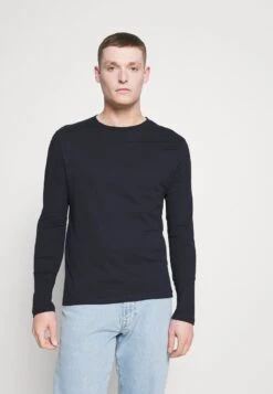 Pier One 5 PACK - Langarmshirt - White/dark Blu/grey -K b6bd0ebd2c8b455da43c6a1b757461c3