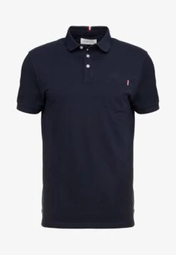 Pier One TRICOLORE TRIM POLO - Poloshirt - Black -K ba7707c5f9564d84bcfdd2d32f5c16a5