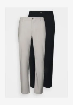 Pier One 2 PACK - Stoffhose - Mottled Light Grey/black -K bf5cfc6785a64bee84d2f35fab7c6ae4 1