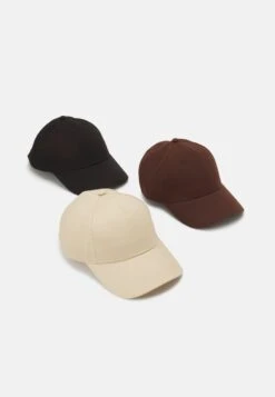 Pier One UNISEX 3 PACK - Cap - Black/dark Brown/beige -K c2733f675ca44ebd8c1145369473dacc 1