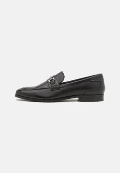Pier One LEATHER - Slipper - Black
