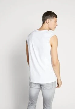 Pier One 2 PACK - Top - White/black -K d0b4dab63b5548078a8543a3eca09f0c