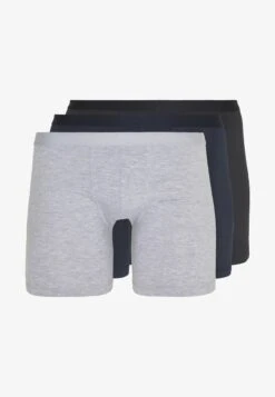 Pier One 3 PACK - Panties - Grey/black/blue -K d40c8d42454f469ea2c254012617aa1f