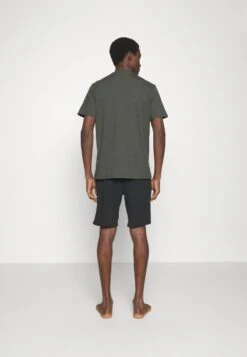 Pier One Nachtwäsche Set - Black/khaki -K dff8d64f5dae430fbf7661fdfb51e125