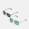 Pier One 2 PACK - Sonnenbrille - Black/blue