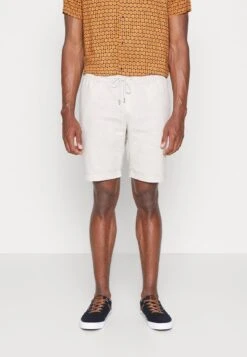 Pier One LINEN BLEND DRAWCORD SHORTS - Shorts - Beige -K e1eb8ad428564dfb8727d9aeaa0a8f0f