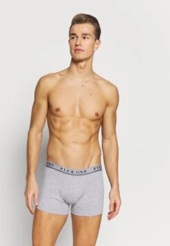 Pier One 5 PACK - Panties - Dark Blue/mottled Grey -K e7caeaa5acd24759bda5c052f66c01a6 1