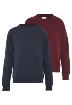 Pier One 2 PACK - Sweatshirt - Dark Blue/bordeaux -K e8ca40f9b80c4f6f9ec83d1f66be0f35 1