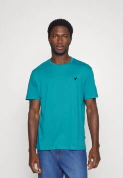 Pier One 5 PACK - T-Shirt Basic - White/blue/stone -K ebd1d163bd364d90959dd05491c0f095