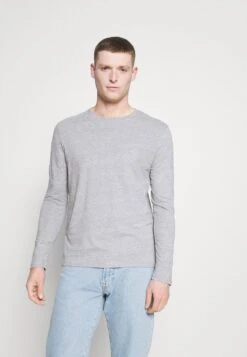 Pier One 5 PACK - Langarmshirt - White/dark Blu/grey -K f1774a4a7a3f444e865f7b6e75b4c3ba