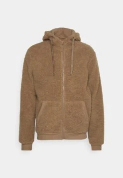 Pier One BORG ZIP-UP JACKET - Fleecejacke - Dark Green -K f1b9950d7cb9410eb6aef1dd88daa0f5