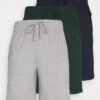 Pier One 3 PACK - Nachtwäsche Hose - Dark Blue /mottled Dark Grey/dark Green -K fbadd663c5594d29a25948737d7d986a