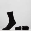Pier One 7 PACK - Socken - Black -K ffaa9b5113e74a758b1a3d42307fdff4